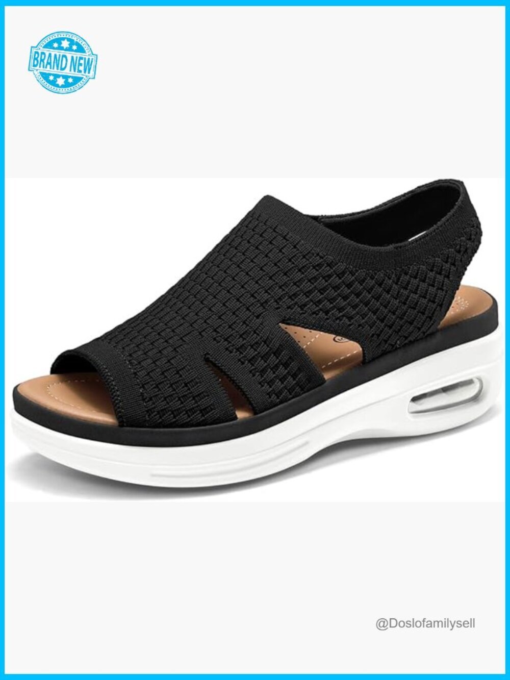 Comfortable Walking Sandals Slip On Air Cushion Platform Summer Shoes